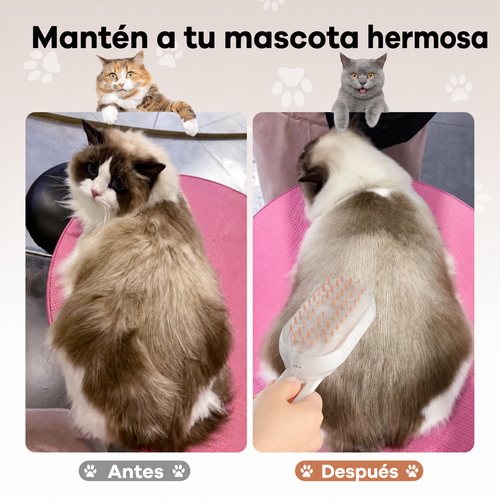 Cepillo de Vapor 3 en 1 para Mascotas