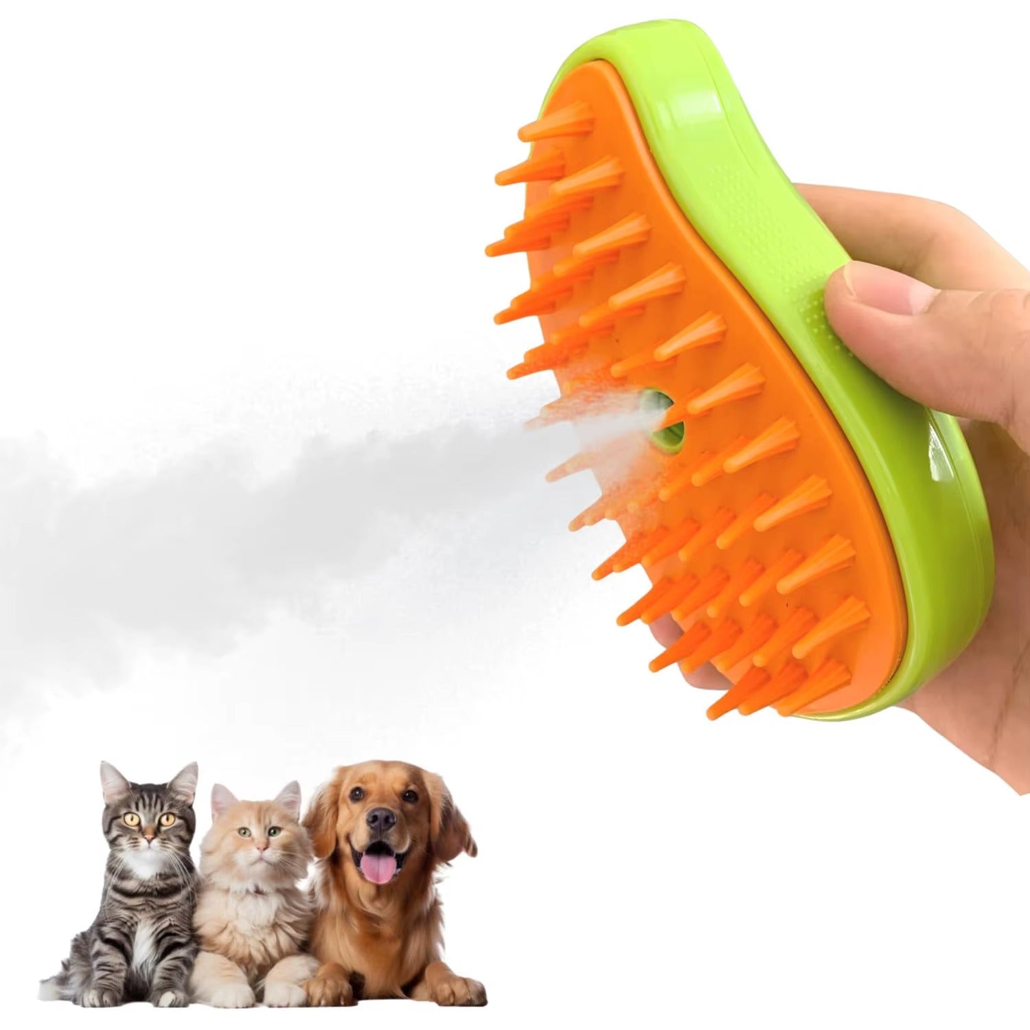 Cepillo de Vapor 3 en 1 para Mascotas